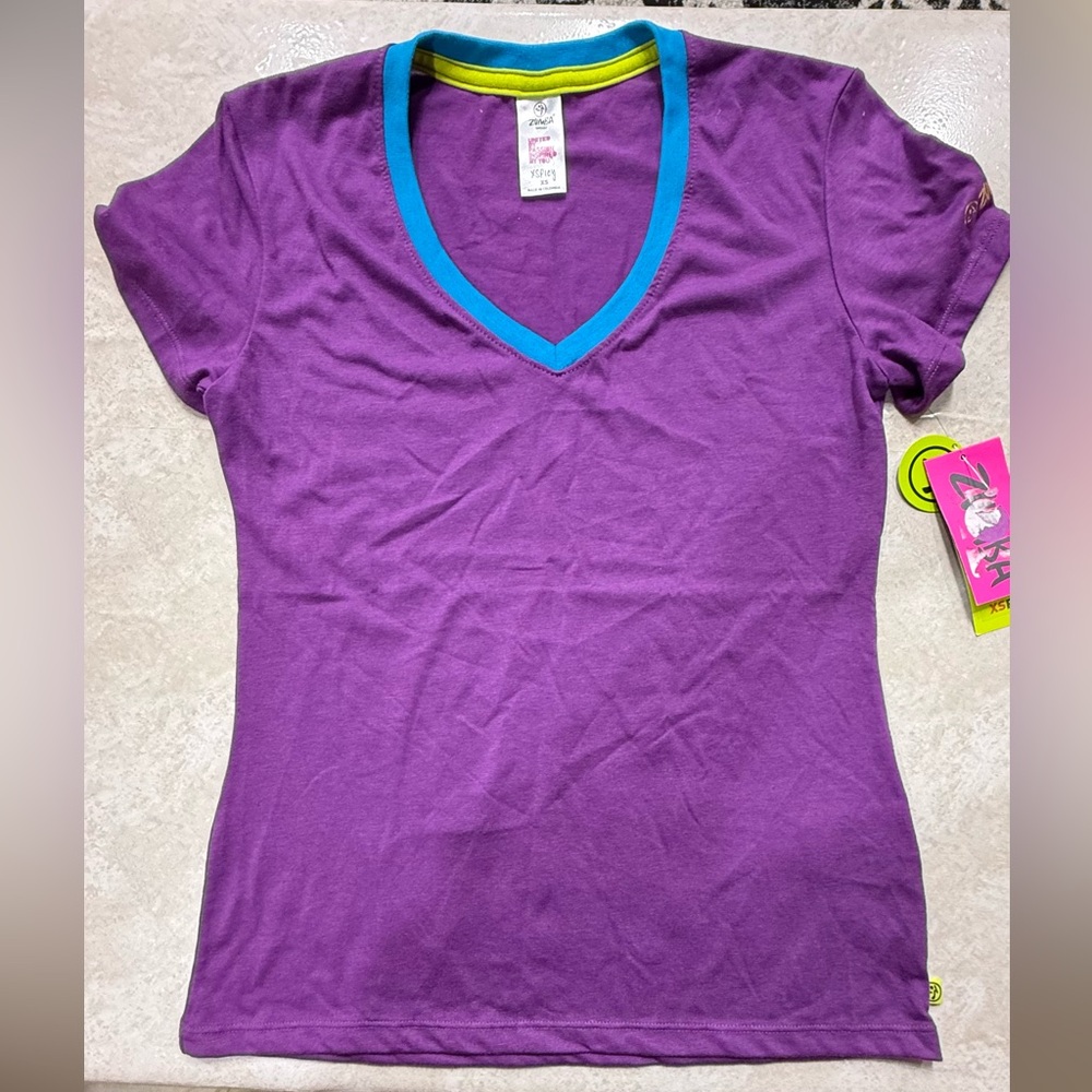 Zumba shirt. Size XS purple.